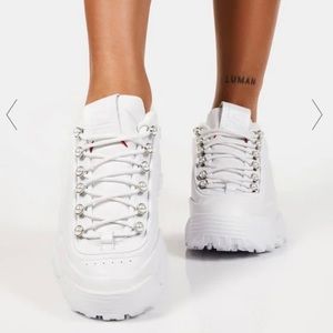 Fila disruptor with pretty pearls- like new